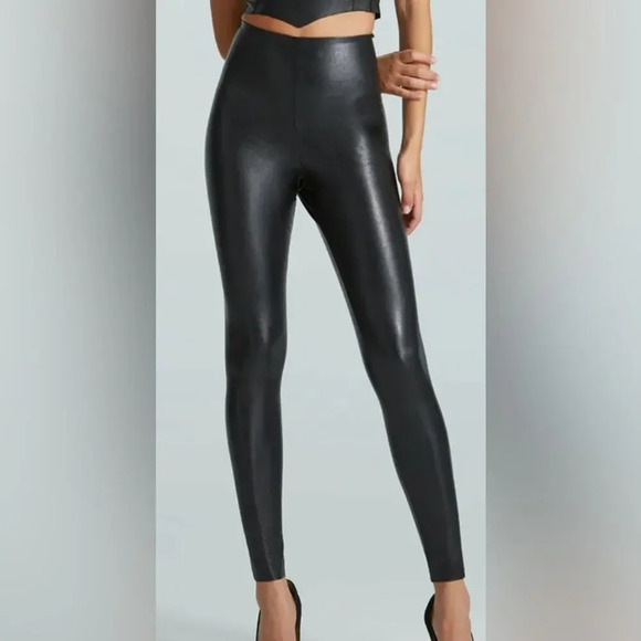 NWT Commando Faux Leather Legging Black Size Large - Picture 1 of 6